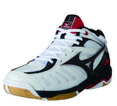 Mizuno Rally 4 MID  wit/zwart