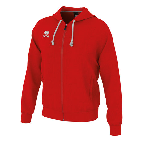 Errea Wire katoenen Hooded Sweater met rits